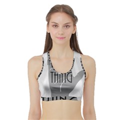 Vulcan Thing Sports Bra With Border by Howtobead
