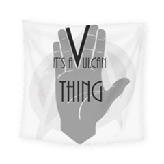 Vulcan Thing Square Tapestry (small) by Howtobead