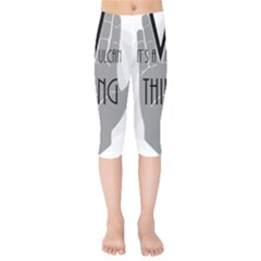 Vulcan Thing Kids  Capri Leggings  by Howtobead