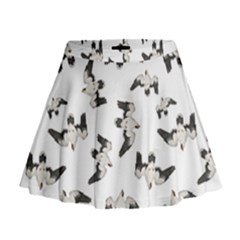 Birds Pattern Photo Collage Mini Flare Skirt by dflcprints