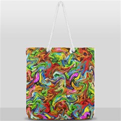 Pattern-21 Full Print Rope Handle Tote (large) by ArtworkByPatrick