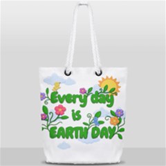 Earth Day Full Print Rope Handle Tote (small) by Valentinaart