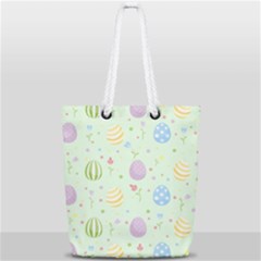 Easter Pattern Full Print Rope Handle Tote (small) by Valentinaart