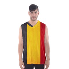 Belgium Flag Men s Basketball Tank Top by Valentinaart