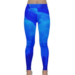 Blue Jellyfish 1 Classic Yoga Leggings by trendistuff