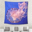 PURPLE JELLYFISH Square Tapestry (Large) View2
