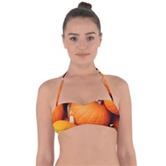 Pumpkins 1 Halter Bandeau Bikini Top by trendistuff