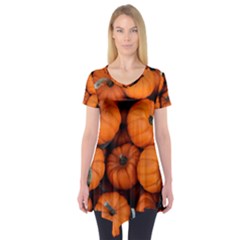 Pumpkins 2 Short Sleeve Tunic  by trendistuff