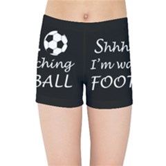 Football Fan  Kids Sports Shorts by Valentinaart