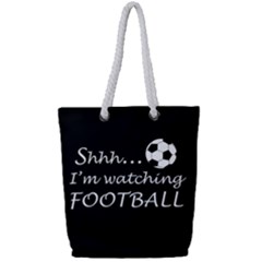 Football Fan  Full Print Rope Handle Tote (small) by Valentinaart