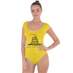 Gadsden Flag Don t Tread On Me Short Sleeve Leotard  by snek