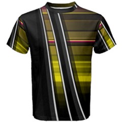 Abstract Multicolor Vectors Flow Lines Graphics Men s Cotton Tee by Sapixe