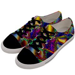 Abstract Digital Art Men s Low Top Canvas Sneakers by Sapixe