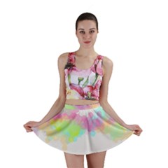 Abstract Color Pattern Colorful Mini Skirt by Sapixe