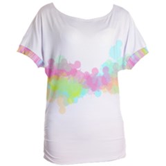Abstract Color Pattern Colorful Women s Oversized Tee by Sapixe