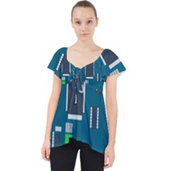 Amphisbaena Two Platform Dtn Node Vector File Lace Front Dolly Top by Sapixe
