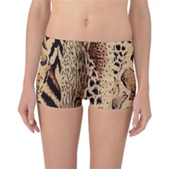 Animal Fabric Patterns Reversible Boyleg Bikini Bottoms by Sapixe