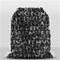 Antique Roman Typographic Pattern Drawstring Bag (Small) View1