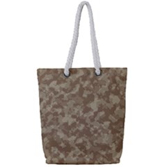 Camouflage Tarn Texture Pattern Full Print Rope Handle Tote (small) by Sapixe
