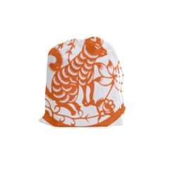Chinese Zodiac Dog Drawstring Pouches (medium)  by Sapixe