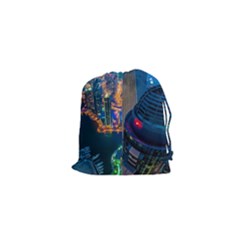 City Dubai Photograph From The Top Of Skyscrapers United Arab Emirates Drawstring Pouches (xs)  by Sapixe