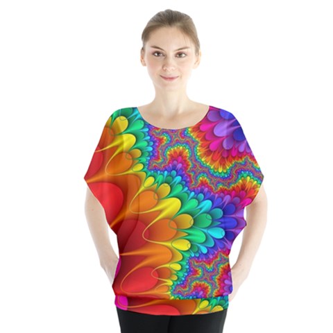 Colorful Trippy Blouse by Sapixe