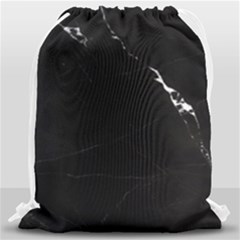 Black Marble Tiles Rock Stone Statues Drawstring Bag (large) by Nexatart