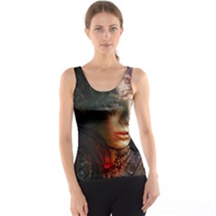 Digital Fantasy Girl Art Tank Top by Sapixe