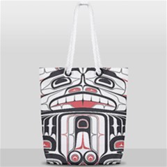 Ethnic Traditional Art Full Print Rope Handle Tote (small) by Sapixe