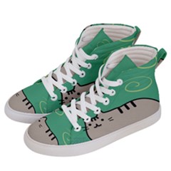 Fat Cat Women s Hi-top Skate Sneakers by Sapixe