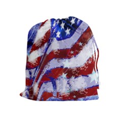 Flag Usa United States Of America Images Independence Day Drawstring Pouches (extra Large) by Sapixe