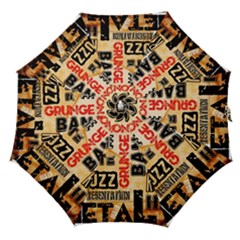 Guitar Typography Straight Umbrellas by Sapixe