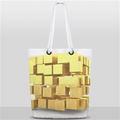 Gold Bars Feingold Bank Full Print Rope Handle Tote (small) by Sapixe