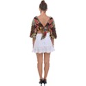 Hail Fine Art Print Tie Back Butterfly Sleeve Chiffon Top View2