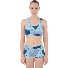 Hearts Pattern Paper Wallpaper Work It Out Gym Set by Sapixe