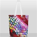 Multicolor Wall Mosaic Full Print Rope Handle Tote (Small) View2
