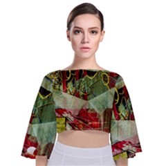 Hidden Strings Of Purity 7 Tie Back Butterfly Sleeve Chiffon Top by bestdesignintheworld