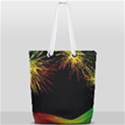 Rainbow Fireworks Celebration Colorful Abstract Full Print Rope Handle Tote (Small) View2