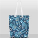 Seamless Pattern Robot Full Print Rope Handle Tote (Small) View2