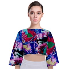 Combat Trans 6 Tie Back Butterfly Sleeve Chiffon Top by bestdesignintheworld