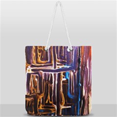Ceramics Of Ancient Land 9 Full Print Rope Handle Tote (large) by bestdesignintheworld