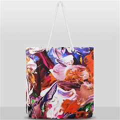 Cabin In The Mountain 2 Full Print Rope Handle Tote (large) by bestdesignintheworld