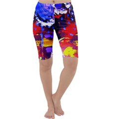 Balboa   Island On A Sand 13 Cropped Leggings  by bestdesignintheworld