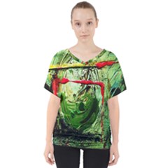 Continental Breakfast 6 V-neck Dolman Drape Top by bestdesignintheworld