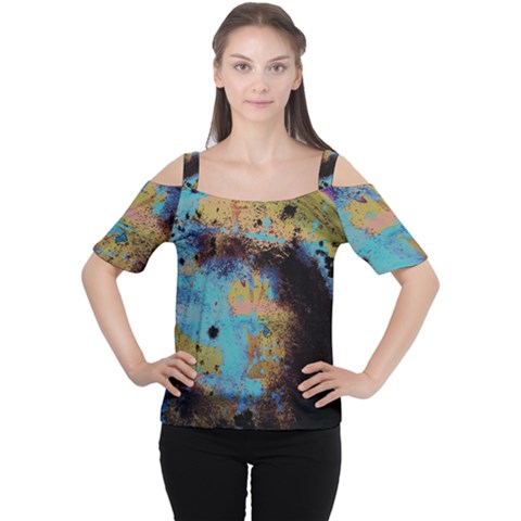 Blue Options 5 Cutout Shoulder Tee by bestdesignintheworld