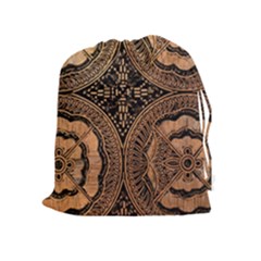 The Art Of Batik Printing Drawstring Pouches (extra Large) by Sapixe