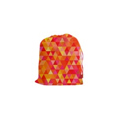 Triangle Tile Mosaic Pattern Drawstring Pouches (xs)  by Sapixe