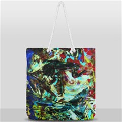 Dscf3082 - Sphinx And Wheel Of Time Full Print Rope Handle Tote (large) by bestdesignintheworld