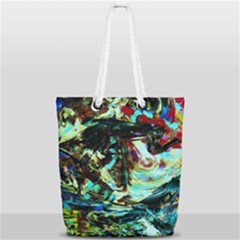 Dscf3082 - Sphinx And Wheel Of Time Full Print Rope Handle Tote (small) by bestdesignintheworld