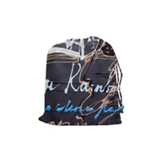 Dscf1638 - Written Poems Drawstring Pouches (medium)  by bestdesignintheworld